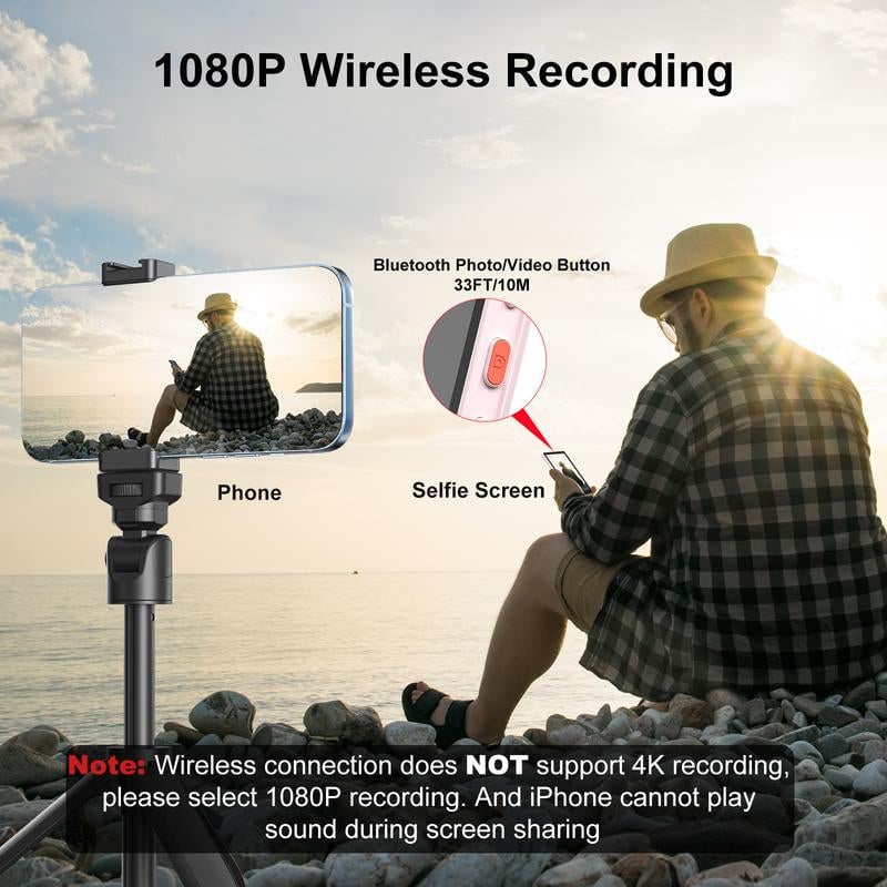 Magnetic selfie screen for smartphones