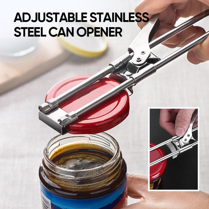đ„Adjustable Jar & Bottle Opener Multifunctional Stainless Steel Can Openerđ„