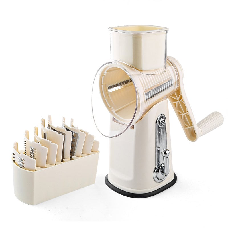 5 in 1 Vegetable Cutter Slicer, Rotary Cheese Grater
