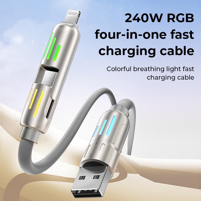 Cable USB C 4 en 1 de 240 Wπ