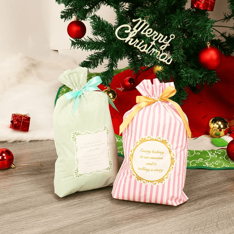 Drawstring Christmas Gift Bags(50 pcs)