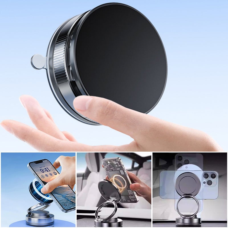 Soporte magnético para teléfono con vacío ajustable de 360°