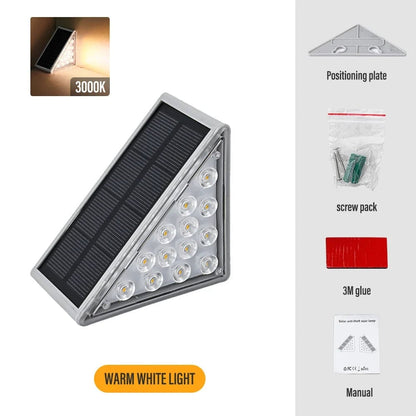 LED Solar Step Lights Waterproof Outdoor Stair Lights