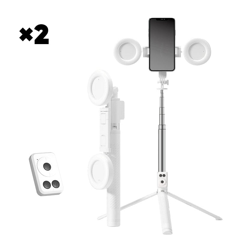 New 6 in 1 Selfie Stick With Fill Light