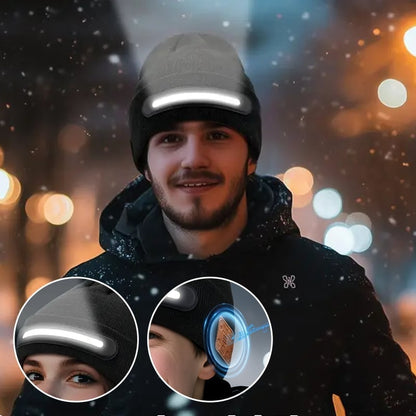 Smart Beanie with 3-Stage LED Lighting