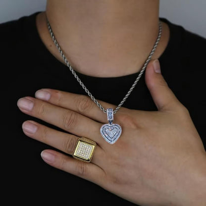 Hip Hop Heart Necklace