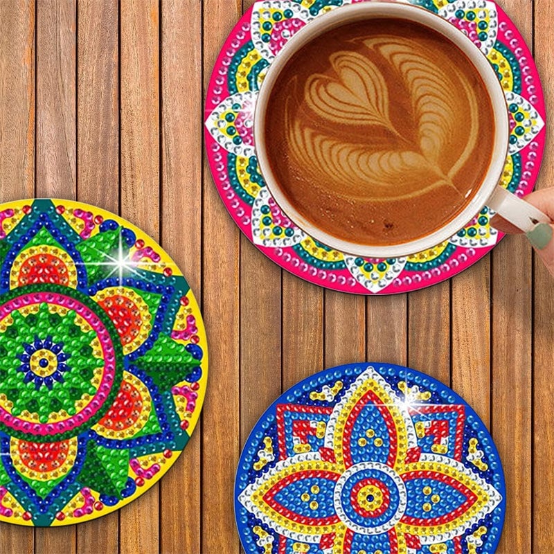 Mandala Diamond Painting Coasters Kits