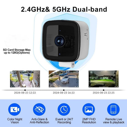 Smart 2K Window Security Camera