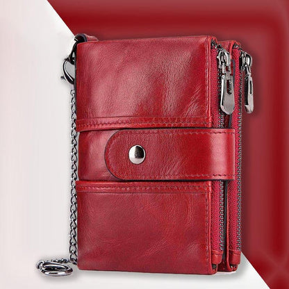 Anti-magnetic Tassel Leather Card Case Coin Purse