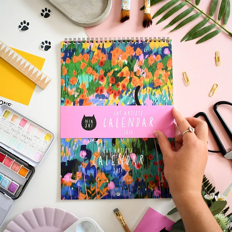 2024 Cats in Art Wall Calendar