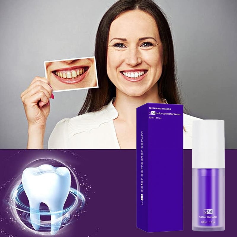 Purple Teeth Whitening Mousse Toothpaste