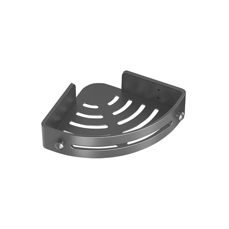 No-Drill Bathroom Corner Shelf