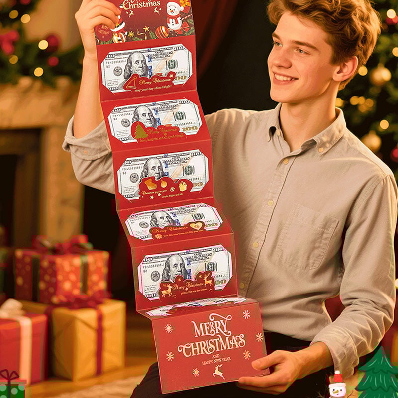 Foldable 6-Slot Christmas Red Envelope