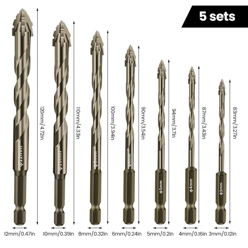Four Blade Serrated Eccentric Drill