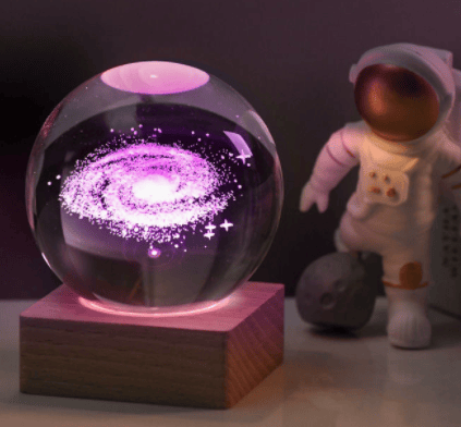 (✨hot sale✨)3D Galaxy Crystal Ball Nightlight Decorlamp