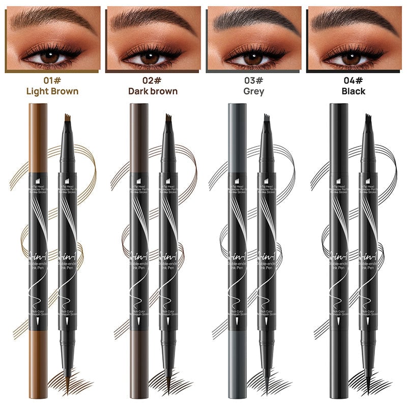 Forked Dual-ended Liquid Eyebrow Pencil