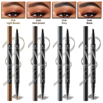 Forked Dual-ended Liquid Eyebrow Pencil