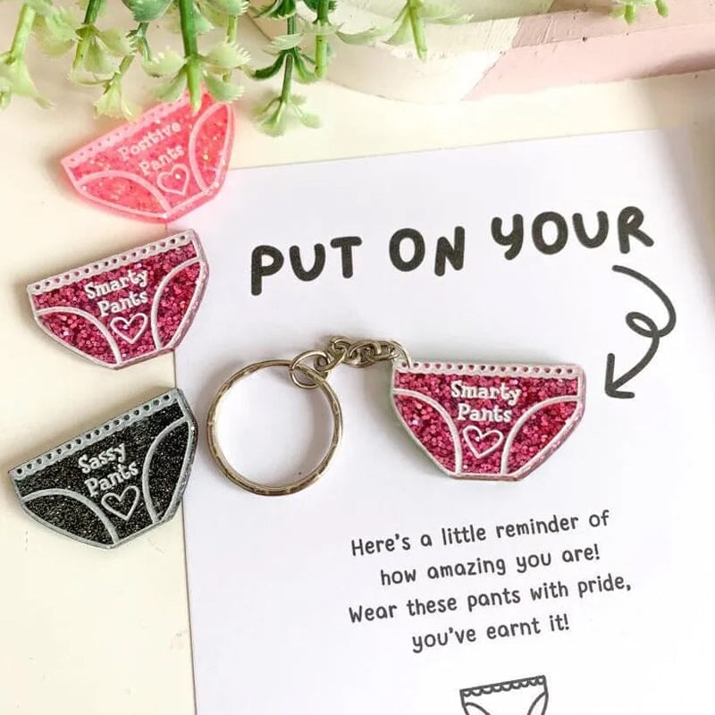 💖Positive Pants Keychain Gifts🎁