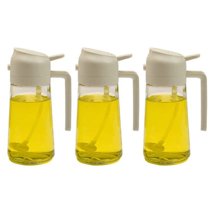 2-in-1 Glass Oil Sprayer and Dispenser