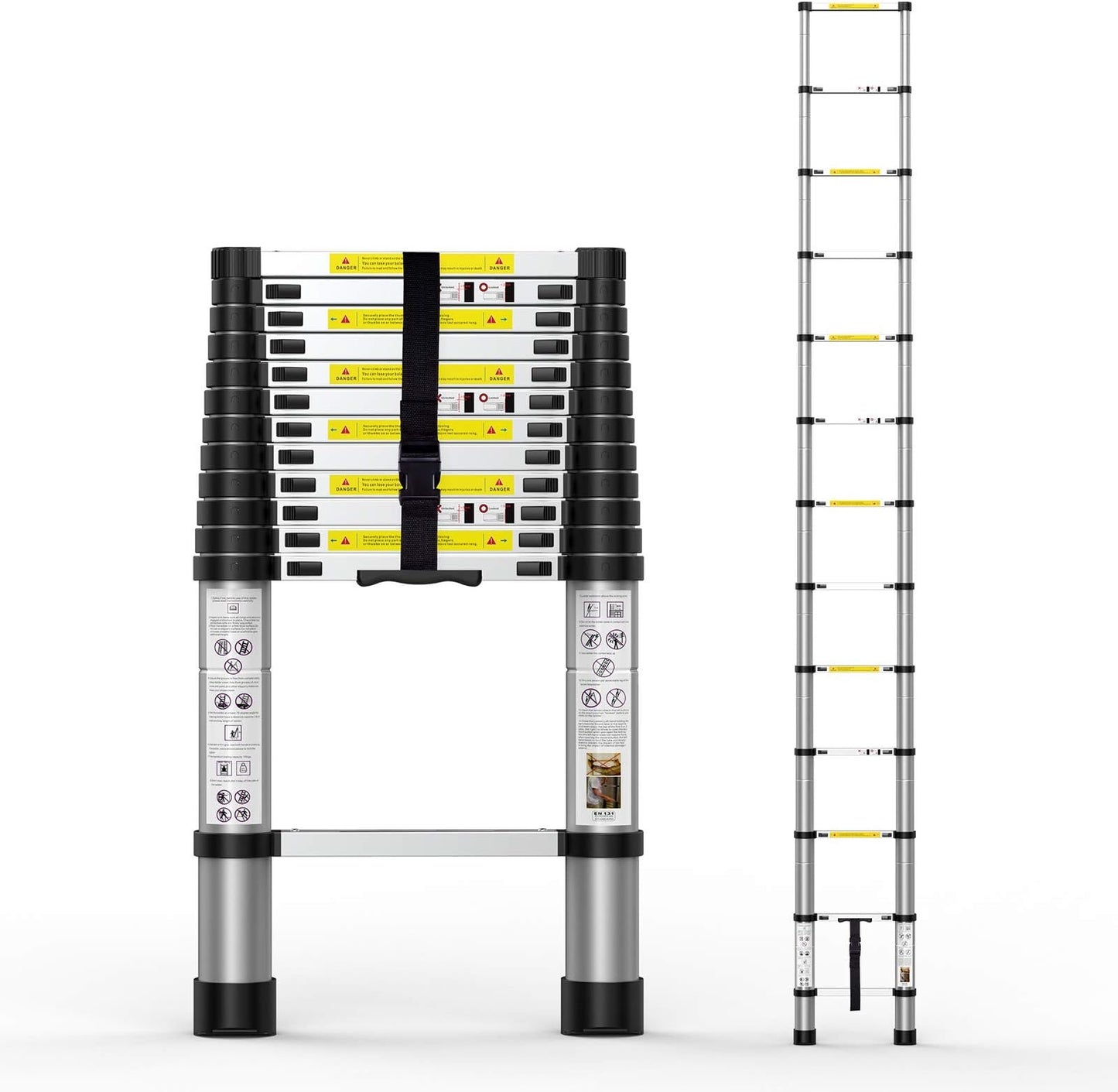 Sakerplus Portable Collapsible Extension Ladder