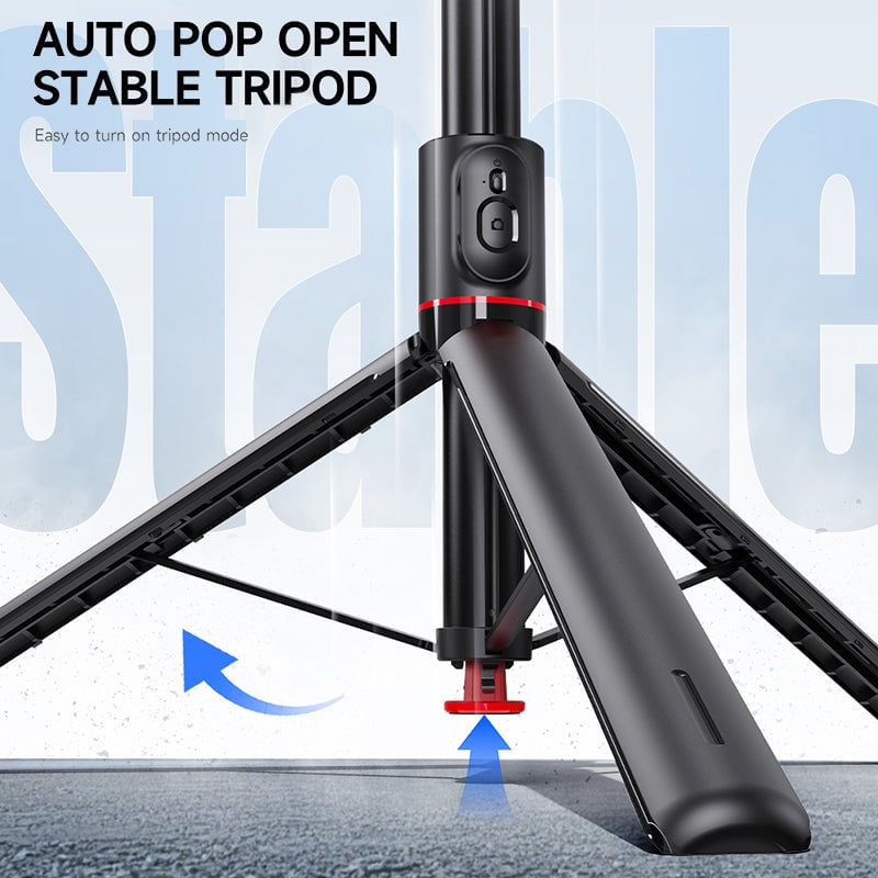 Extendable Magnetic Tripod With Bluetooth Remote Control