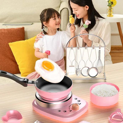 Children's Real Cooking Mini Kitchen Toys - 22 PCS Set