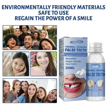 👨‍⚕️Moldable False Teeth for Temporary Tooth Fillings