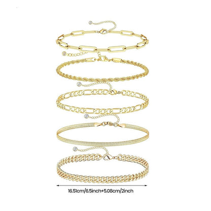 5pcs Personalized Bracelet Set