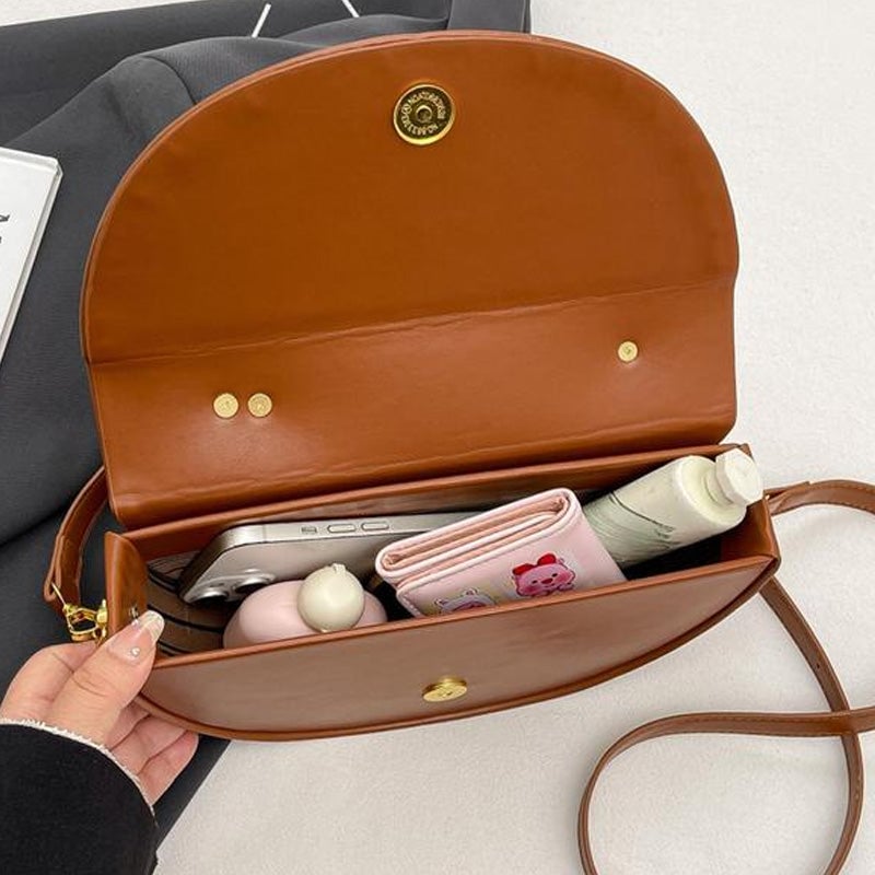 Bolso de mano de color liso de moda para mujer