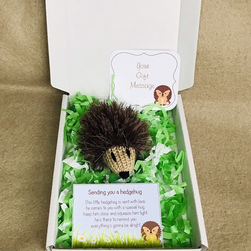 Mini Knitted Hedgehog Decoration