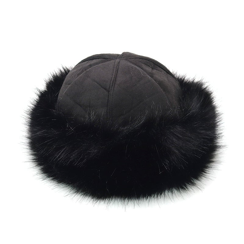 Faux Fur Suede Winter Cap