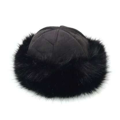 Faux Fur Suede Winter Cap