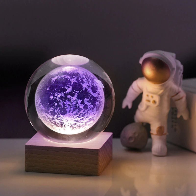 (✨hot sale✨)3D Galaxy Crystal Ball Nightlight Decorlamp