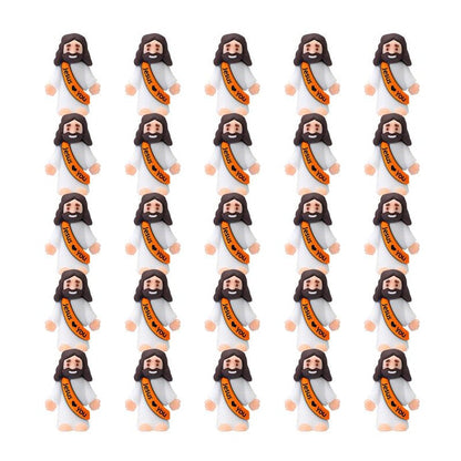 Mini Jesus Figurines With Jesus love You Slogan