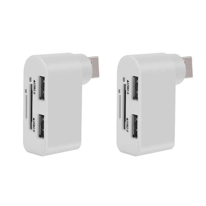 4-in-1 Rotating USB Hub