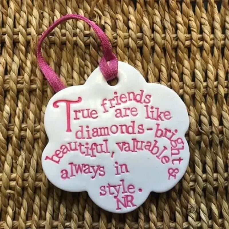 🌸Clay Flower Friendship Ornaments-Best Christmas Gift🌸