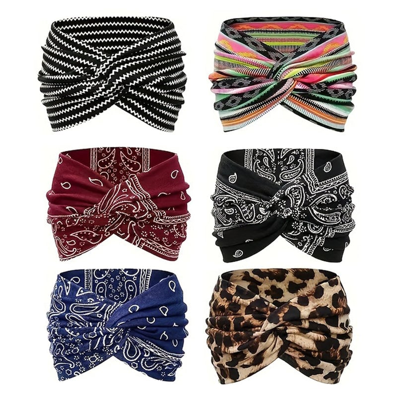 Vintage Style Wide Tie-Dye Hairband