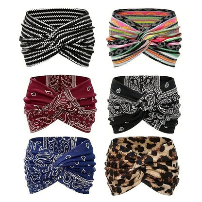 Vintage Style Wide Tie-Dye Hairband