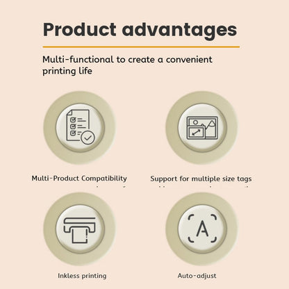 Portable Wireless Bluetooth Thermal Printer
