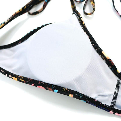 String Strappy Swim Wear Badeanzug