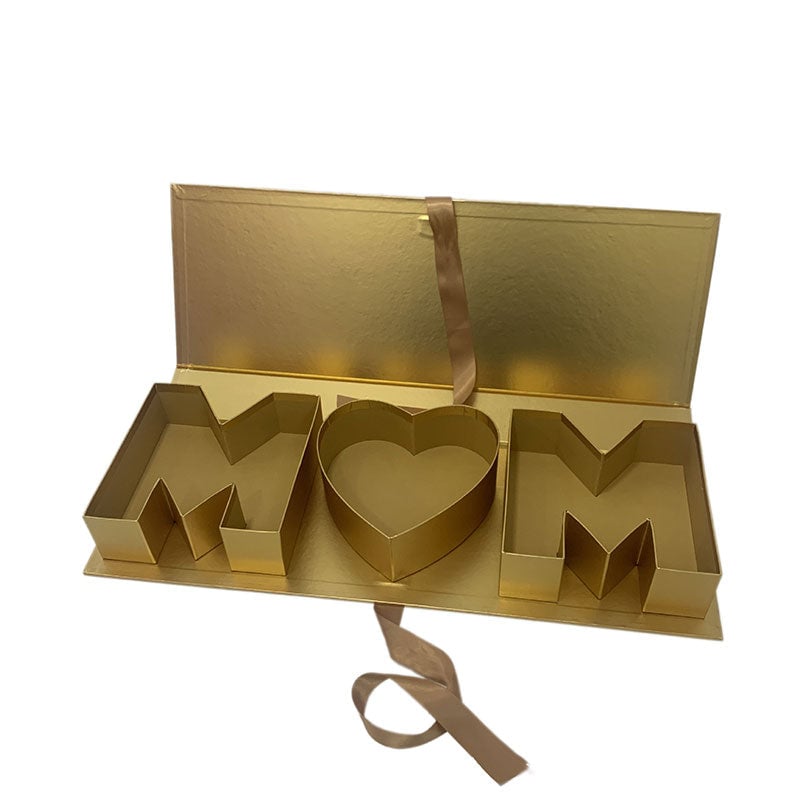 "MOM" Letter Rectangular Gift Box