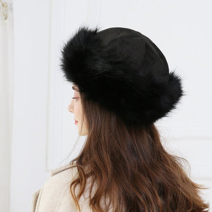 Faux Fur Suede Winter Cap