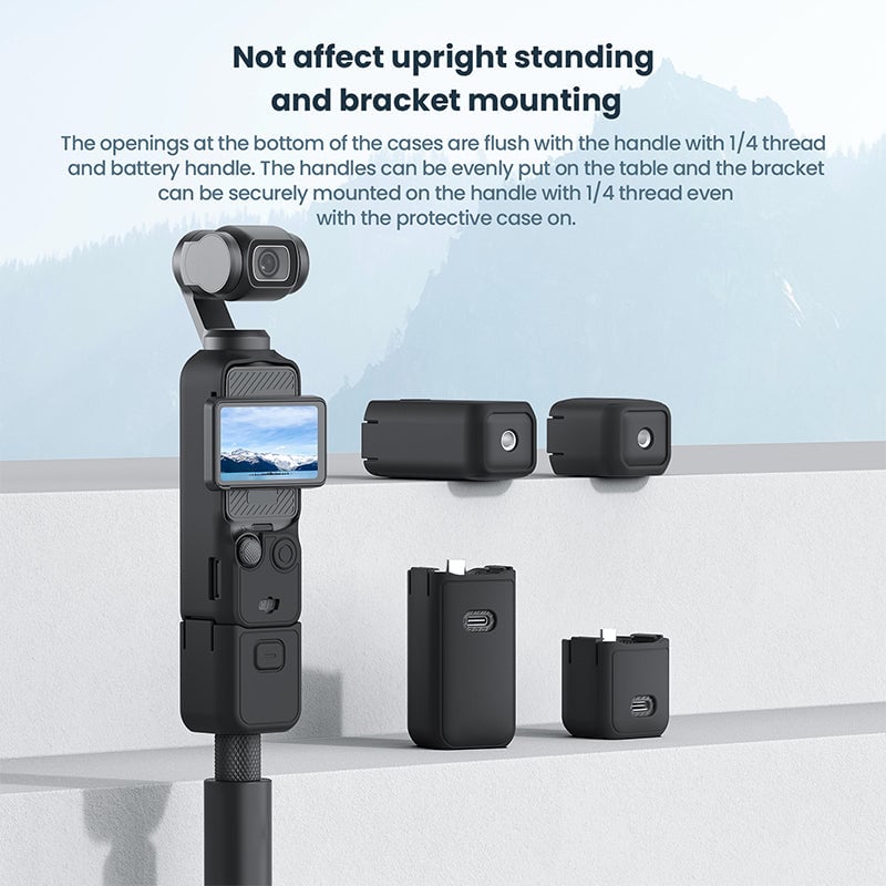 Silicone Protective Case for Osmo Pocket 3, Lens Cover, Gimbal Protective Accessories