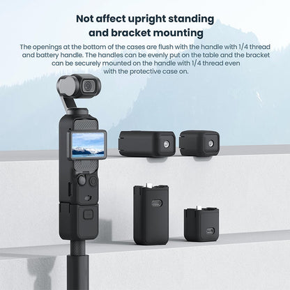 Silicone Protective Case for Osmo Pocket 3, Lens Cover, Gimbal Protective Accessories