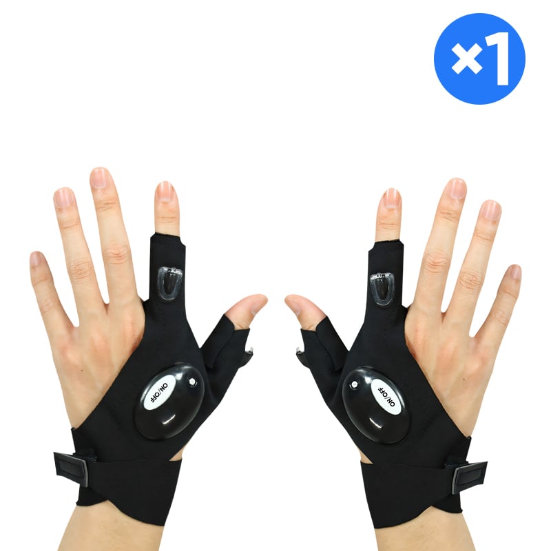 LED Gloves with Waterproof Lights
