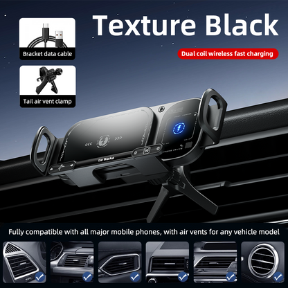 Sakerplus Wireless Charging Rotating Car Mount