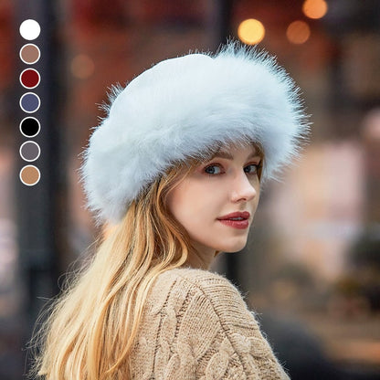 Faux Fur Suede Winter Cap
