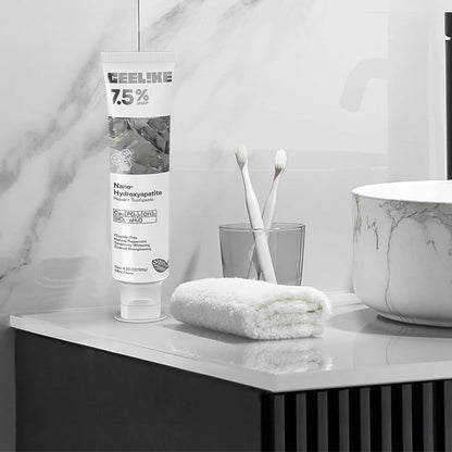 Pasta dental blanqueadora y reparadora con hidroxiapatita