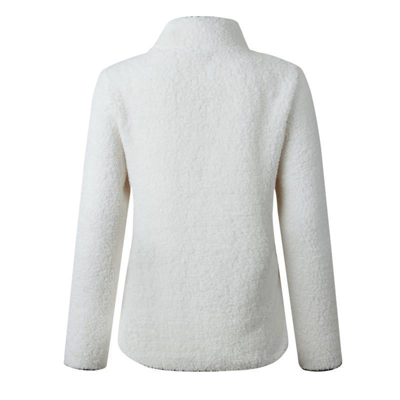 CASUAL LONG SLEEVE PATCHWORK ZIPPER OUTERWEAR