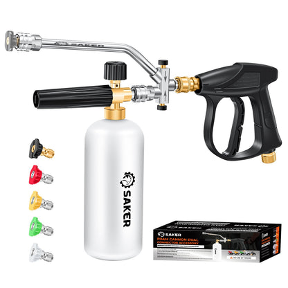 Enhance Your Car Washing Experience - Sakerplus Foam Cannon Dual Connector Accessory